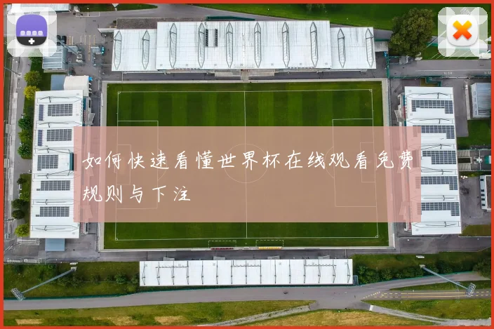 如何快速看懂世界杯在线观看免费规则与下注